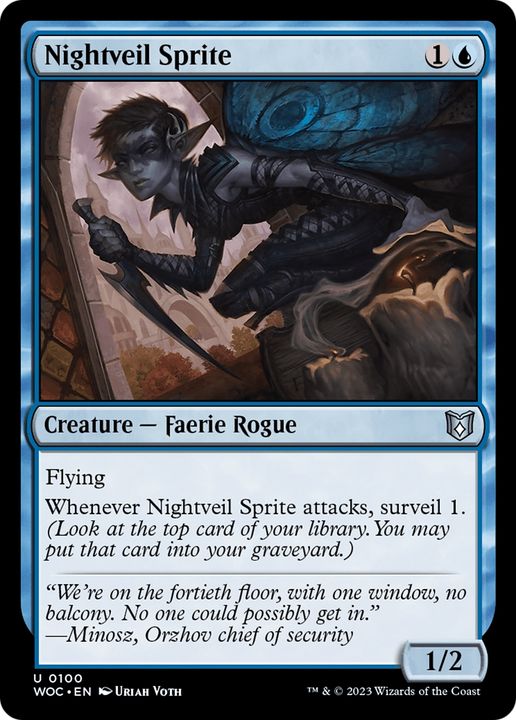 Nightveil Sprite in the group Magic the Gathering / Types / Colors / Blue at Proxyprinters.com (78347)