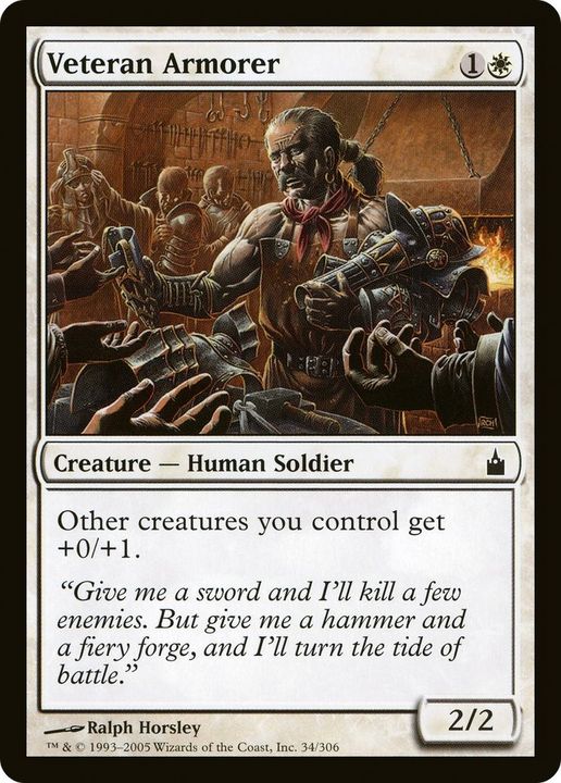 Veteran Armorer in the group Magic the Gathering / Types / Creatures / Human at Proxyprinters.com (7837)