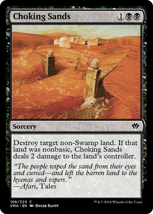 Choking Sands in the group Magic the Gathering / Sets / Vintage Masters at Proxyprinters.com (78387)