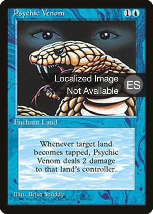 Psychic Venom in the group Magic the Gathering / Types / Colors / Blue at Proxyprinters.com (7841)