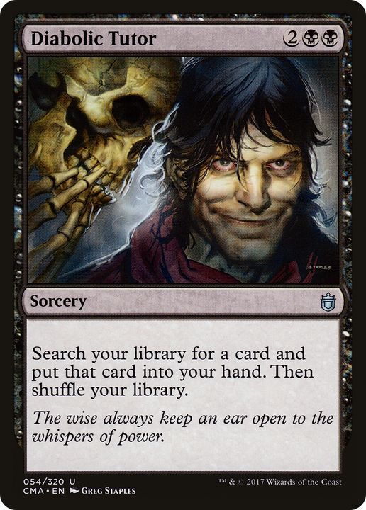 Diabolic Tutor in the group Magic the Gathering / Types / Colors / Black at Proxyprinters.com (78420)