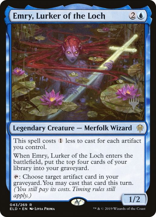 Emry, Lurker of the Loch in the group Magic the Gathering / Types / Creatures / Wizard at Proxyprinters.com (78442)