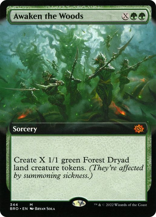 Awaken the Woods in the group Magic the Gathering / Types / Colors / Green at Proxyprinters.com (78448)