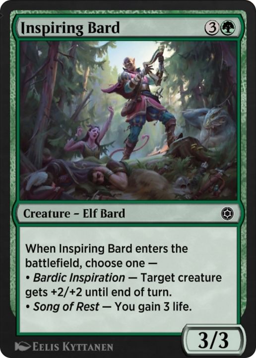 Inspiring Bard in the group Magic the Gathering / Types / Colors / Green at Proxyprinters.com (78473)