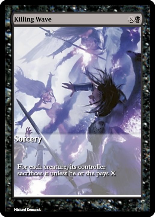 Killing Wave in the group Magic the Gathering / Types / Colors / Black at Proxyprinters.com (78520)