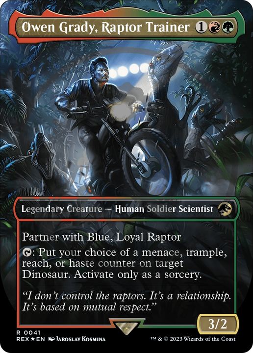 Owen Grady, Raptor Trainer in the group Magic the Gathering / Sets / Jurassic World Collection at Proxyprinters.com (78532)