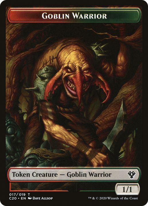 Goblin Warrior in the group Magic the Gathering / Sets / Commander 2020 Tokens at Proxyprinters.com (78563)