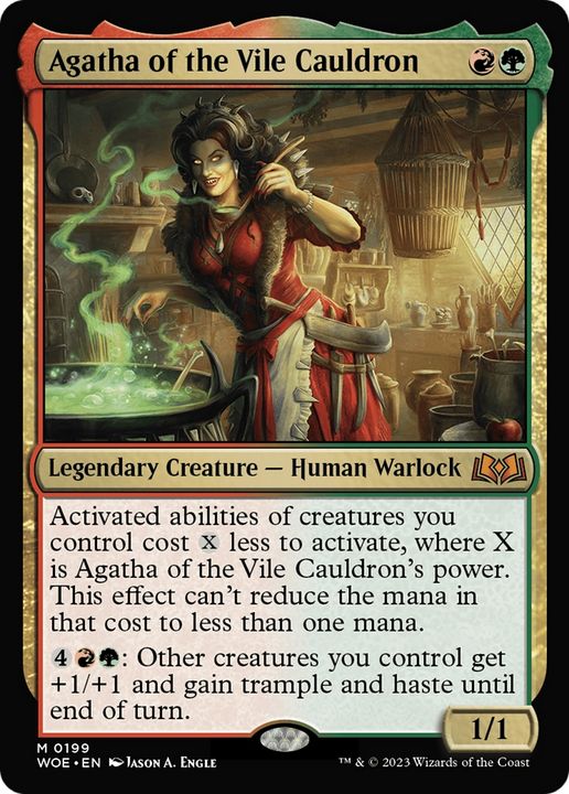 Agatha of the Vile Cauldron in the group Magic the Gathering / Types / Colors / Multicolors / G, R at Proxyprinters.com (78584)