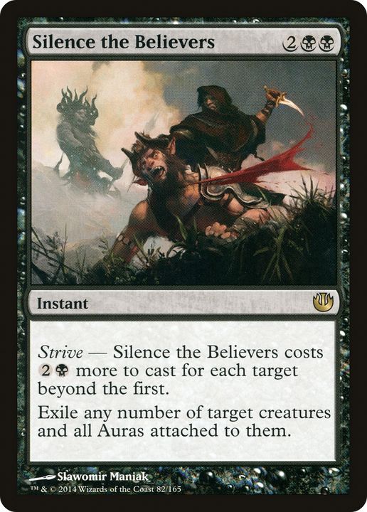 Silence the Believers in the group Magic the Gathering / Types / Colors / Black at Proxyprinters.com (78615)