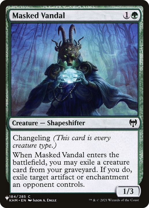 Masked Vandal in the group Magic the Gathering / Types / Colors / Green at Proxyprinters.com (78645)