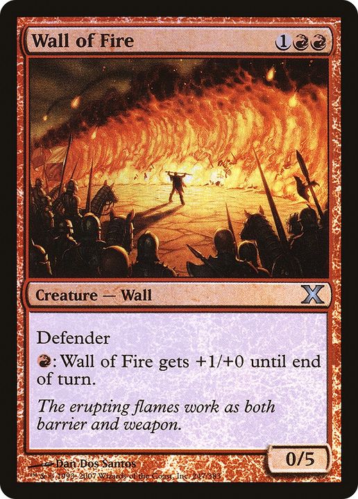 Wall of Fire in the group Magic the Gathering / Sets / Tenth Edition at Proxyprinters.com (78646)