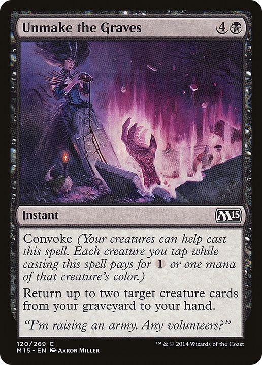 Unmake the Graves in the group Magic the Gathering / Sets / Magic 2015 Tokens at Proxyprinters.com (78662)