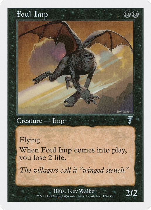 Foul Imp in the group Magic the Gathering / Types / Colors / Black at Proxyprinters.com (78663)