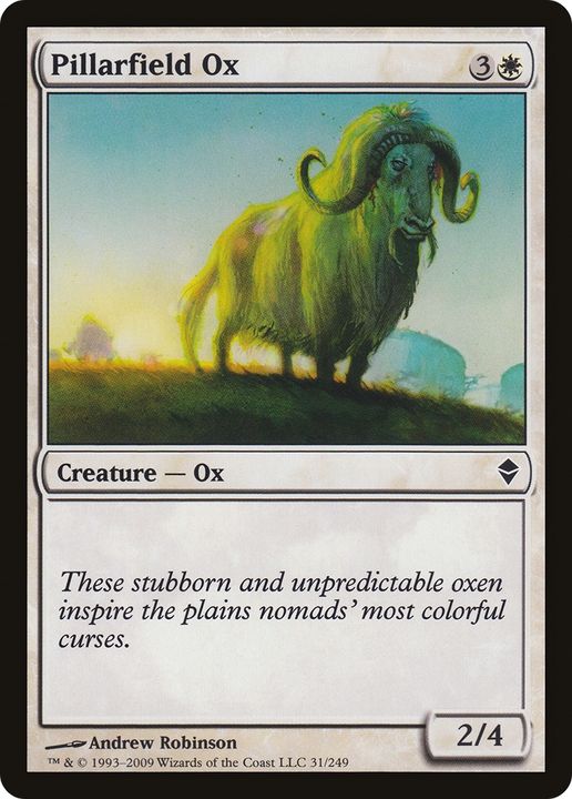 Pillarfield Ox in the group Magic the Gathering / Types / Colors / White at Proxyprinters.com (78675)