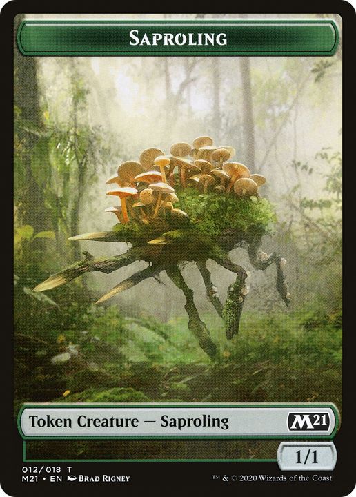 Saproling in the group Magic the Gathering / Sets / Core Set 2021 Tokens at Proxyprinters.com (78693)