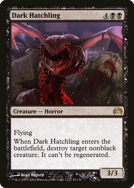 Dark Hatchling in the group Magic the Gathering / Types / Colors / Black at Proxyprinters.com (78703)