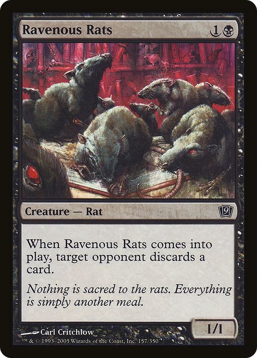 Ravenous Rats in the group Magic the Gathering / Sets / Ninth Edition at Proxyprinters.com (78712)