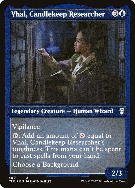 Vhal, Candlekeep Researcher in the group Magic the Gathering / Types / Creatures / Wizard at Proxyprinters.com (78744)