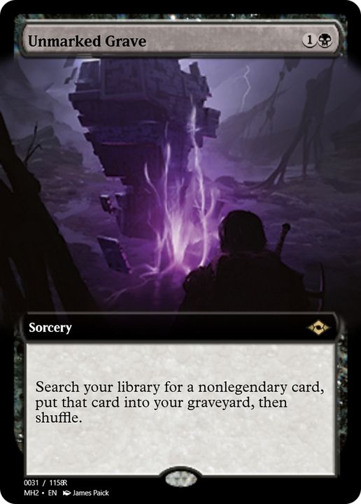 Unmarked Grave in the group Magic the Gathering / Types / Colors / Black at Proxyprinters.com (78790)