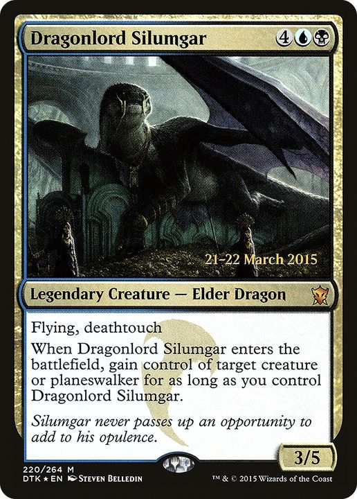 Dragonlord Silumgar in the group Magic the Gathering / Types / Colors / Multicolors / B, U at Proxyprinters.com (78796)