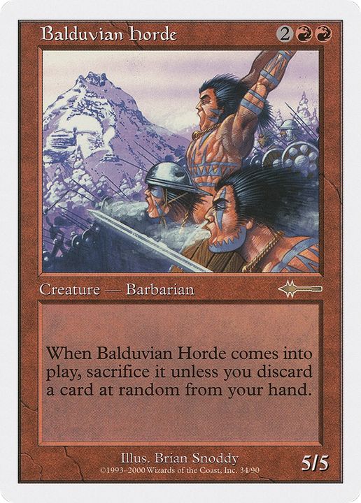 Balduvian Horde in the group Magic the Gathering / Types / Colors / Red at Proxyprinters.com (78821)