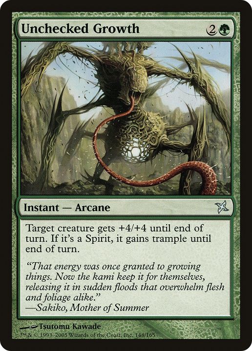 Unchecked Growth in the group Magic the Gathering / Sets / Betrayers of Kamigawa Promos at Proxyprinters.com (78852)