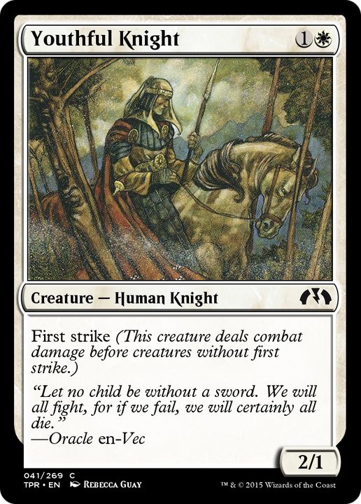 Youthful Knight in the group Magic the Gathering / Types / Colors / White at Proxyprinters.com (78890)