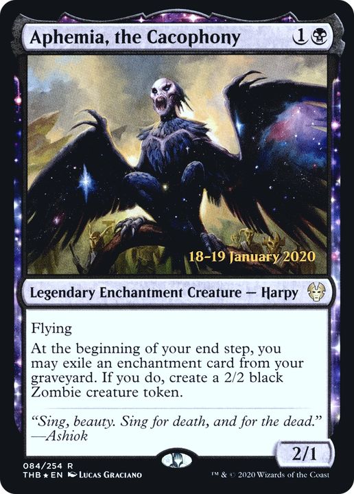 Aphemia, the Cacophony in the group Magic the Gathering / Types / Enchantment / Legendary Enchantment at Proxyprinters.com (78903)