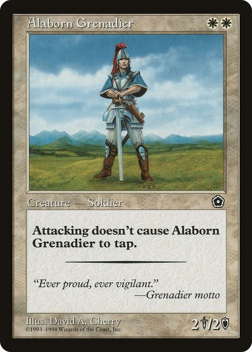 Alaborn Grenadier in the group Magic the Gathering / Sets / Portal Second Age at Proxyprinters.com (7892)