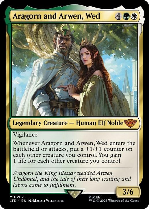 Aragorn and Arwen, Wed in the group Magic the Gathering / Sets / The Lord of the Rings: Tales of Middle-earth at Proxyprinters.com (78993)