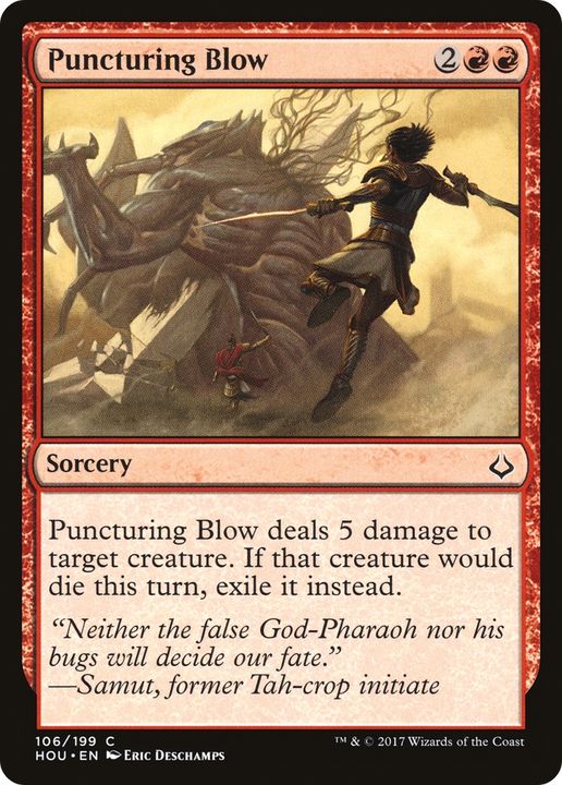 Puncturing Blow in the group Magic the Gathering / Types / Colors / Red at Proxyprinters.com (78998)