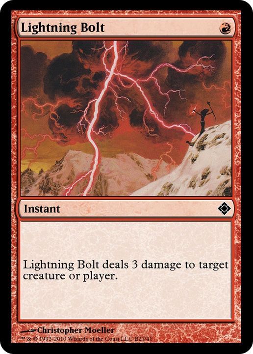 Lightning Bolt in the group Magic the Gathering / Types / Colors / Red at Proxyprinters.com (79004)