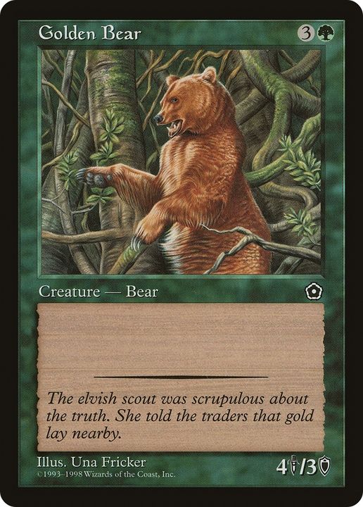 Golden Bear in the group Magic the Gathering / Types / Colors / Green at Proxyprinters.com (79013)