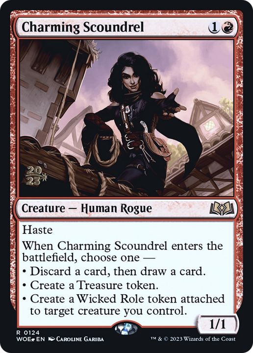 Charming Scoundrel in the group Magic the Gathering / Sets / Wilds of Eldraine Tokens at Proxyprinters.com (79018)