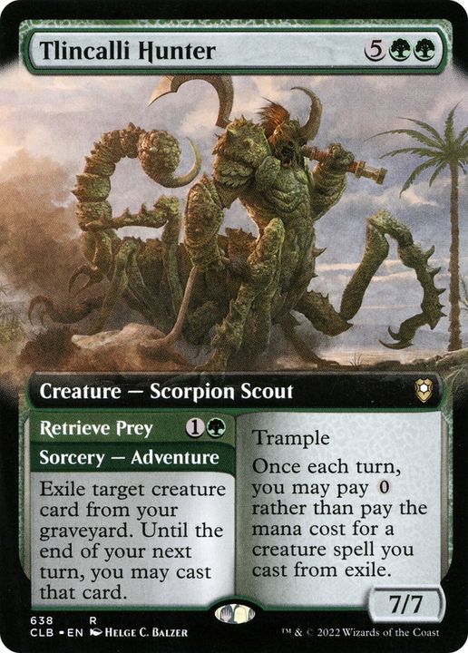 Tlincalli Hunter // Retrieve Prey in the group Magic the Gathering / Types / Colors / Green at Proxyprinters.com (79031)