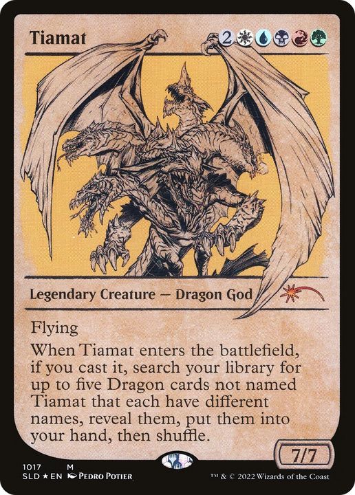 Tiamat in the group Magic the Gathering / Types / Colors / Multicolors / B, G, R, U, W at Proxyprinters.com (79033)