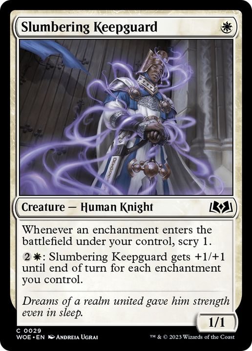 Slumbering Keepguard in the group Magic the Gathering / Types / Colors / White at Proxyprinters.com (79045)