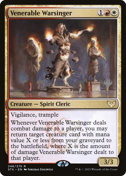 Venerable Warsinger in the group Magic the Gathering / Types / Colors / Multicolors / R, W at Proxyprinters.com (79049)