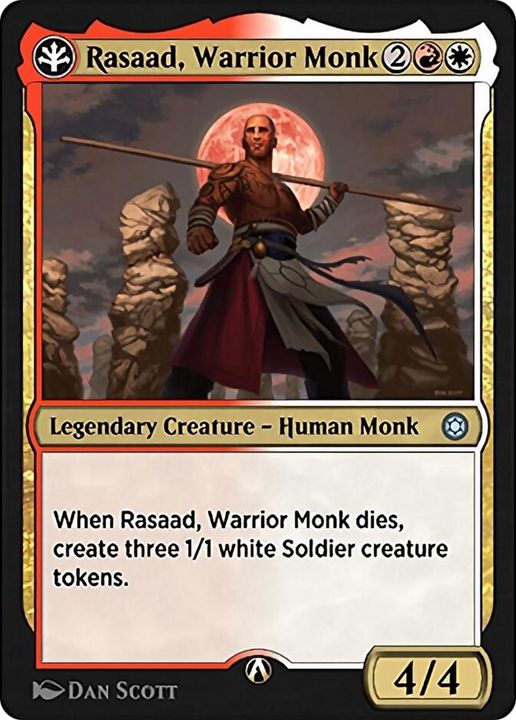 Rasaad, Warrior Monk in the group Magic the Gathering / Types / Colors / Multicolors / R, W at Proxyprinters.com (7914)