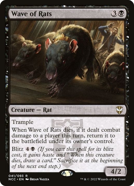 Wave of Rats in the group Magic the Gathering / Types / Colors / Black at Proxyprinters.com (7916)