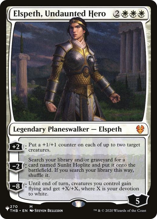 Elspeth, Undaunted Hero in the group Magic the Gathering / Sets / The List at Proxyprinters.com (79161)