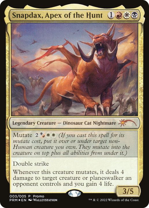 Snapdax, Apex of the Hunt in the group Magic the Gathering / Types / Colors / Multicolors / B, R, W at Proxyprinters.com (79181)