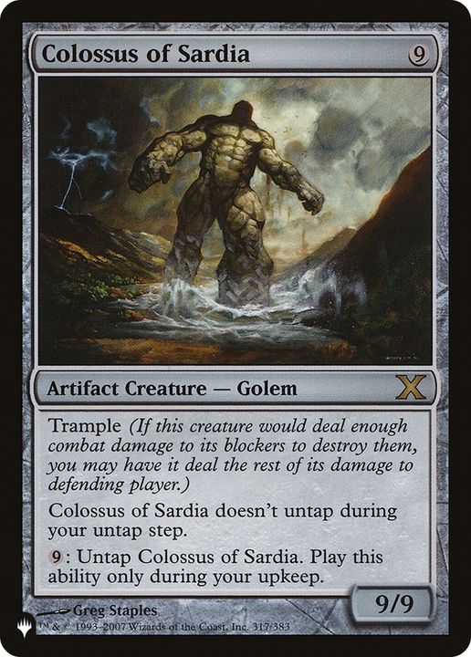 Colossus of Sardia in the group Magic the Gathering / Types / Colors / Colorless at Proxyprinters.com (79183)