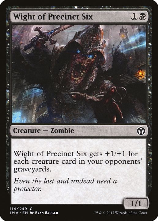 Wight of Precinct Six in the group Magic the Gathering / Types / Colors / Black at Proxyprinters.com (79213)