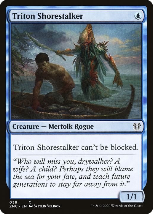 Triton Shorestalker in the group Magic the Gathering / Sets / Zendikar Rising Commander at Proxyprinters.com (79218)