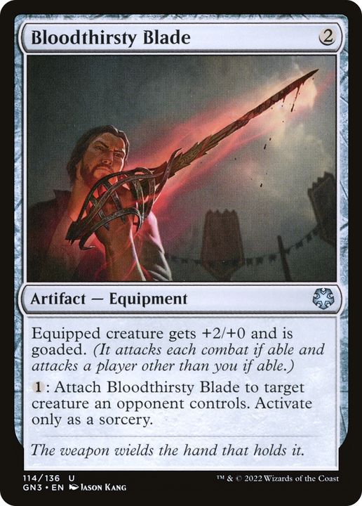 Bloodthirsty Blade in the group Magic the Gathering / Types / Artifacts / Artifact at Proxyprinters.com (79230)