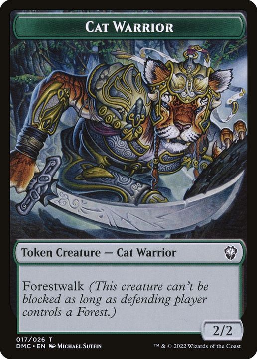 Cat Warrior in the group Singles at Proxyprinters.com (79250)