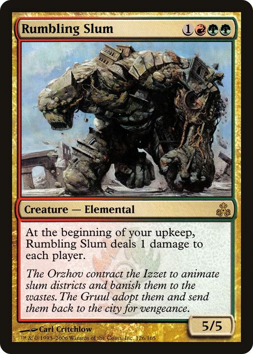 Rumbling Slum in the group Magic the Gathering / Types / Colors / Multicolors / G, R at Proxyprinters.com (79270)