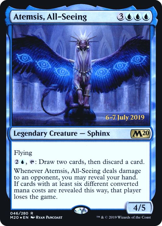 Atemsis, All-Seeing in the group Magic the Gathering / Sets / Core Set 2020 Promos at Proxyprinters.com (79299)