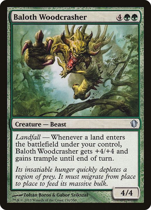 Baloth Woodcrasher in the group Magic the Gathering / Types / Colors / Green at Proxyprinters.com (79312)